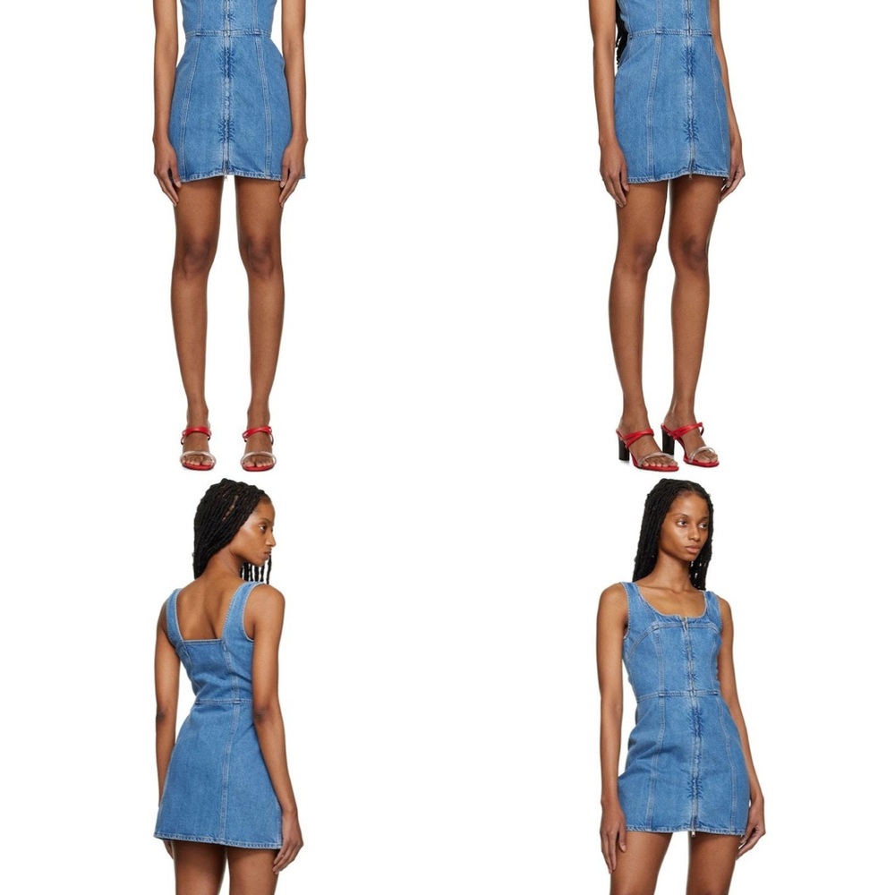 FRAME
ZIP DENIM MINIDRESS - BLUE - Picture 2 of 5